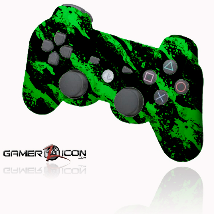 green ps3 controller